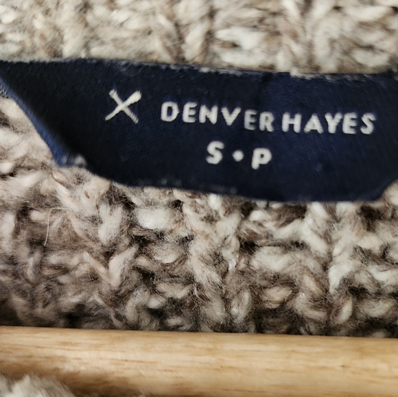 Womens Denver Hayes Cotton Blend Neutral Tones Sweater Size SM - Picture 3 of 5